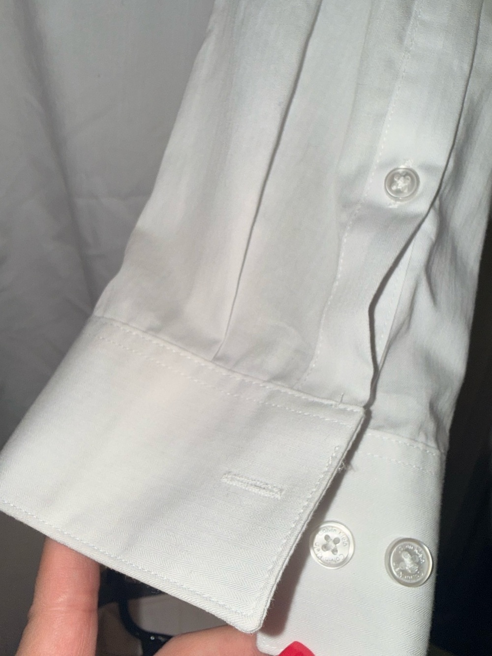 Calvin Klein Slim Fit White Men's Dress Shirt NWOT - Picture 6 of 6